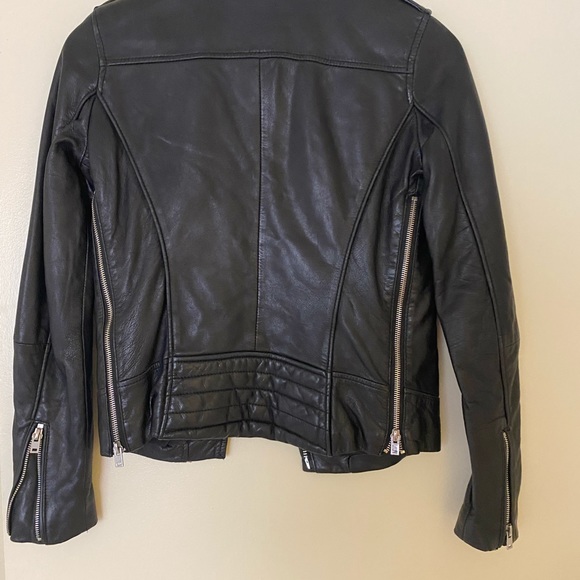 Zara authentic sheep leather jacket black - Picture 2 of 4